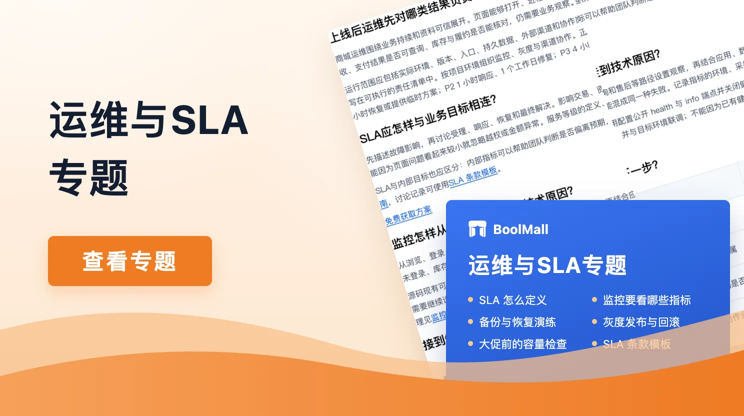 《商城上线后的运维：SLA、监控与故障处理》封面